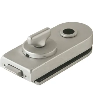 dorma glas Studio Rondo WC Türschloss mit Riegelolive 8 mm Edelstahl-Effekt