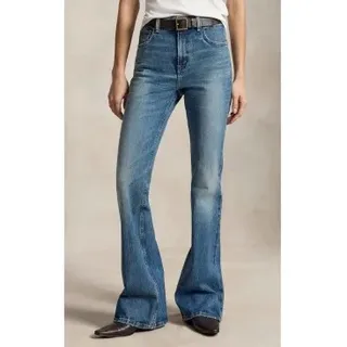 Polo Ralph Lauren für Damen. 211969373001 Blaue Röhrenjeans (32/32), Lässig, Baumwolle, Denim