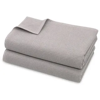 ZOLLNER Saunatuch 70 x 180 cm grau 2 St.