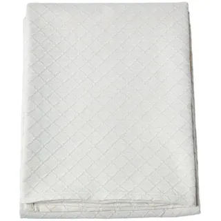 Homescapes Tagesdecke Matelassé 180/260 cm, Rautenmuster , Creme , Textil , Rechteckig , 180x260 cm , Heimtextilien, Bettwäsche & Leintücher, Tagesdecken