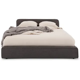 Idimex Polsterbett Marini 140X200 Cm , Dunkelgrau , Textil , Mode , 140x200 cm , Schlafzimmer, Betten, Polsterbetten