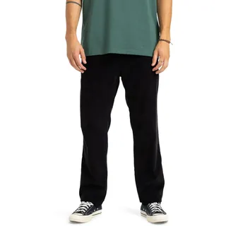 QUIKSILVER Taxer Straight Cord Pant Hose, Schwarz, Größe L