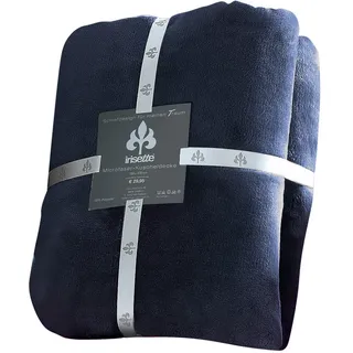 IRISETTE Kuscheldecke, Dunkelblau, Textil, Uni, 150x200 cm, Oeko-Tex® Standard 100, pflegeleicht