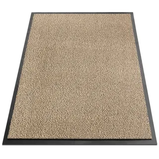 Karat Schmutzfangmatte , Beige , Kunststoff , 60x90 cm , rutschfest, pflegeleicht , Teppiche und Böden, Schmutzfangmatten, Schmutzfangmatten