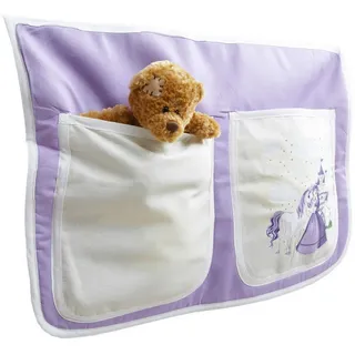 Mid.you Betttasche , Flieder , Textil , Pferd , 2 Fächer , 56x32x2 cm , Babymöbel & Kindermöbel, Kinderzimmer & Jugendzimmer, Kinderbettzubehör