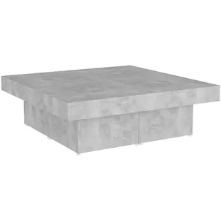 vidaXL Couchtisch Betongrau 90x90x28 cm Holzwerkstoff - Grau