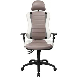 Head Point RS ohne Armlehnen mit Kopfstütze weiß / grau