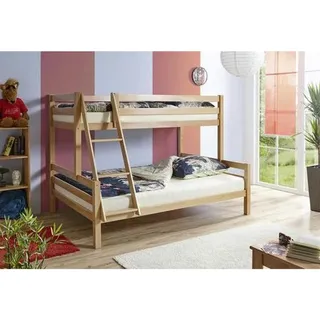 MID.YOU Etagenbett Maxim 140 x 200 cm Buche massiv lackiert