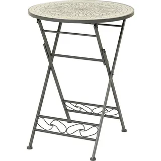 Tisch Bistro 899263 Schwarz Eisen Ø 60 x 76 cm - Schwarz