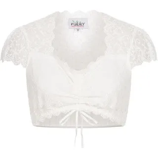 Dirndlbluse NÜBLER "Dirndlbluse kurzarm Lisaa", Damen, Gr. 36, beige (natur), Obermaterial: 86% Nylon NY. 14% Elasthan EL., Blusen Dirndlbluse