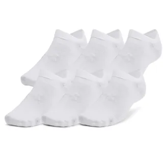 Under Armour Unisex Füßlinge Essential No Show 6er-Pack 1382611-100 36.5-42 - White - 36.5 - 42