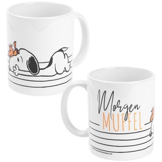 UNITED LABELS Mug - Morgen Muffel Kaffeetasse Becher Kaffeebecher aus Keramik Weiß