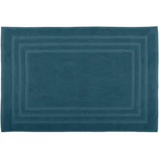 Lovely Casa - Badematte - Größe 45 x 70 cm - 100% Bio-Baumwolle - Petrol Farbe - Modell Lagune - Home Linen - Weich und bequem - Ideal für das Badezimmer