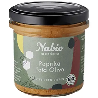 Nabio Bio Brotaufstrich Paprika-Feta & Olive, 135 g