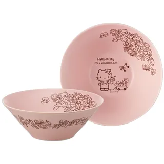 Skater CHBW21-A Sanrio Mino Ware Bowl, Large, 8.3 inches (21 cm), Ceramic, Hello Kitty