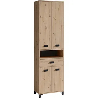 byLIVING Wellness Hochschrank 54 x 193 cm Braun Holz