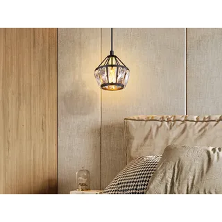 Kleine LED Glas Pendelleuchte hängend für über Esstisch, Couchtisch Nachttisch