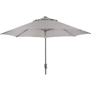 Dehner Sonnenschirm Milos, Ø 300 cm, Höhe 261 cm, Aluminium/Polyester, beige