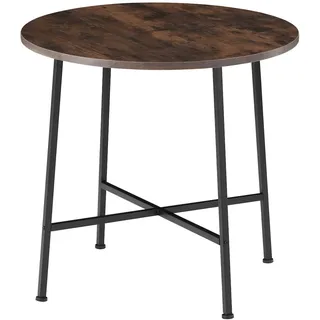 Tectake Ennis Ø 80 cm braun