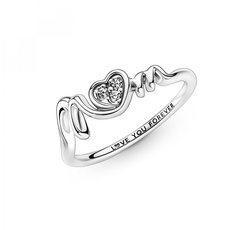 Bild Damen Ring "MOM mit Herz" Silber mit Zirkonia 191149C01 191149C01-54