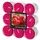 FLAVOUR by GALA Teelichter 4 cm rot 18 St.