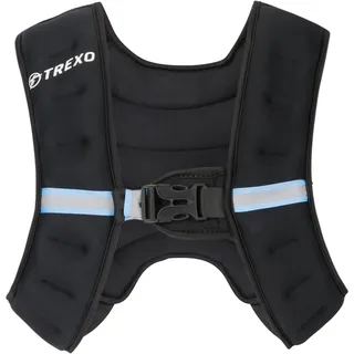 Trexo XTREXO Training Gewichtsweste 5 kg Stahlkugeln füllen Trainingsweste für Crosstraining, Krafttraining, Calisthenics, Gym und Muskelaufbau Reflektierende Gurte Weighted Laufweste Damen Herren
