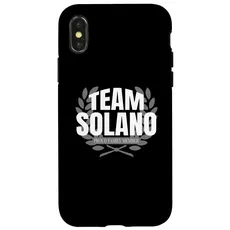 Hülle für iPhone X/XS Team Solano Stolzes Familienmitglied Solano
