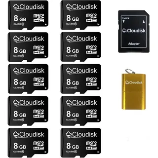 Cloudisk Pack mit 10 Micro SD Karte (8GB)