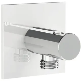 Wandanschlussbogen Vitra Suit A42832 chrom glänzend mit Brausehalter