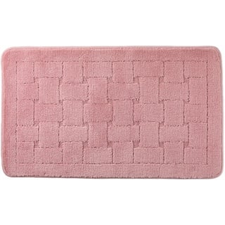 Emma Barclay Orkney Badematte, Crosshatch, 45 x 75 cm, Blush Pink