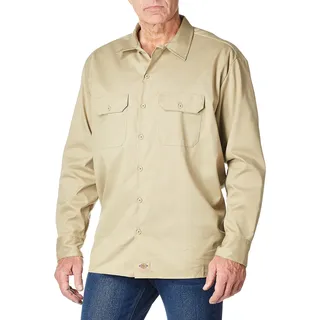 Dickies Herren-Langarm-Flex-Twill-Arbeitshemd