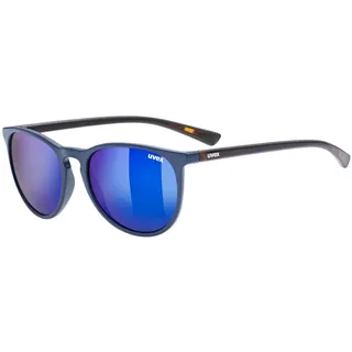 uvex LGL 43 - Sonnenbrille für Damen und Herren - verspiegelt - Filterkategorie 3 - blue havanna/blue - one size