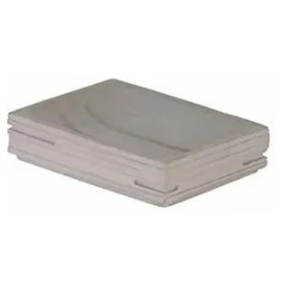 axentia San Diego Seifenschale, Beton, Beige, ca. 11 x 2,5 x 8 cm