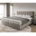 Boxspringbett Dream-Fine Mikrofaser Beige 200x200 cm Bonell-Matratze PU-Topper