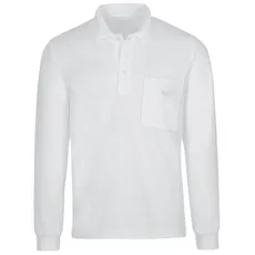 Bild Poloshirt »TRIGEMA Langarm Poloshirt aus Baumwolle«, (1 tlg.), weiß