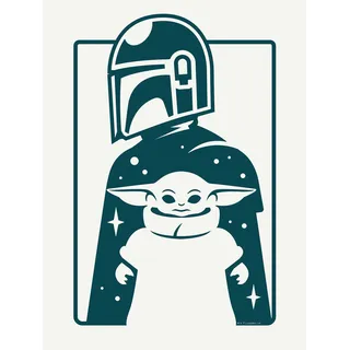 Komar Wandbild "Mandalorian The Child and Father" Disney  Star Wars 1 Stk. tlg. Kinderzimmer, Schlafzimmer, Wohnzimmer, farbe bild(er): bunt