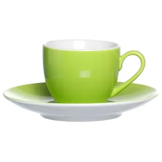 Ritzenhoff & Breker Espressotasse mit Untertasse 0,08 l Grün 2 St.