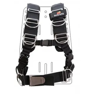 Dive Rite Transplate-gurtzeug - Black - 2XL