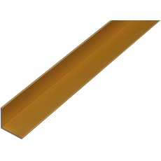 Alberts 434328 Winkelprofil | Aluminium, goldfarbig eloxiert | 1000 x 25 x 25 mm