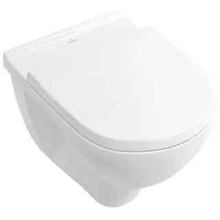 Villeroy & Boch O.Novo Wand-WC mit WC-Sitz Weiß spülrandlos