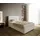 Boxspringbett Dream-Well 120x200 cm Bouclé Creme-Weiß mit Matratze und Topper - Weiß,