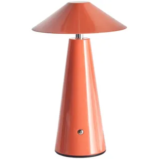 Beliani Led-Tischleuchte Rot/Schwarz/Weiß/Silber Apayao , Rot, Schwarz, Weiß, Silberfarben , Metall , LED integrated , 18x29x18 cm , Lampen & Leuchten, LED Beleuchtung, LED-Tischlampen