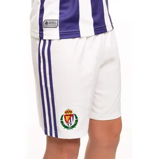 Real Valladolid Club de Fútbol Erste Ausrüstung für Kinder, Unisex Kinder M Weiß/Violett