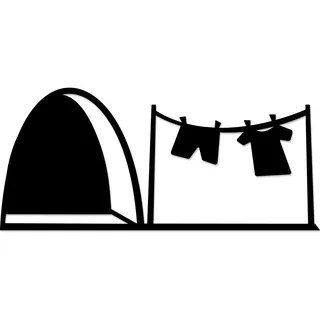 easydruck24de Aufkleber Mauseloch mit Wäscheleine I schwarz glänzend I 18 x 8 cm I Wandtattoo I selbstklebend I Heim-dekoration I Mausaufkleber I you0149