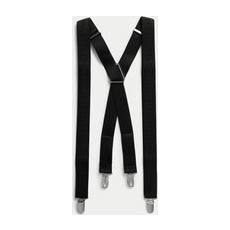 Mens M&S Collection Verstellbare Hosenträger - Black, Black, Einheitsgröße