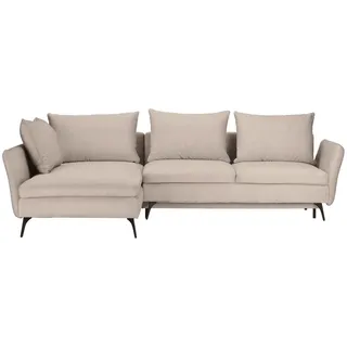 Carryhome Ecksofa , Beige , Textil , Füllung: Schaumstoff , Ottomane links, L-Form , 280x182 cm , Made in Eu , Stoffauswahl, seitenverkehrt erhältlich , Wohnzimmer, Sofas & Couches, Wohnlandschaften, Ecksofas