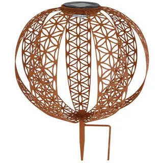 GLOBO Metall Solarleuchte rost 33646R