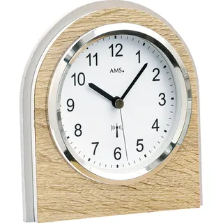 AMS - 01-5199 - Stiluhr - Tischuhr - Hellbraun