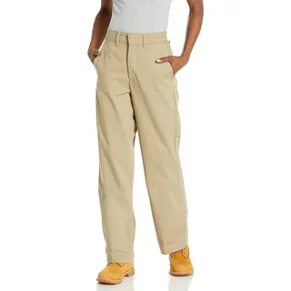 Dickies Damen Twill-Hose mit hohem Bund und weitem Bein, Spülter Wüstensand, 36