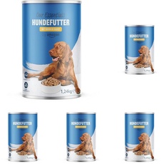 by Amazon Hundenassfutter in Dosen, Huhn in Bratensoße, 1.24kg (5er-Pack)